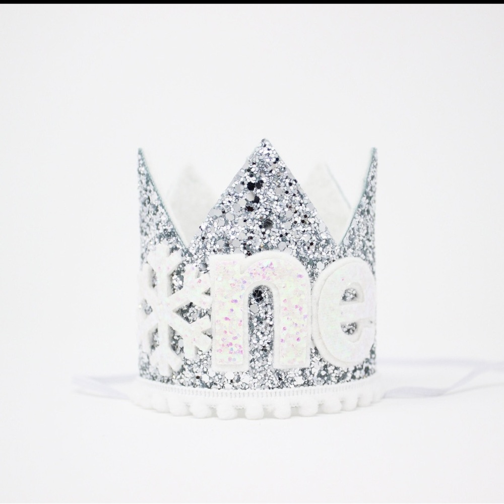 Winter Onederland First Birthday Crown | 1st Birthday Winter Wonderland Party